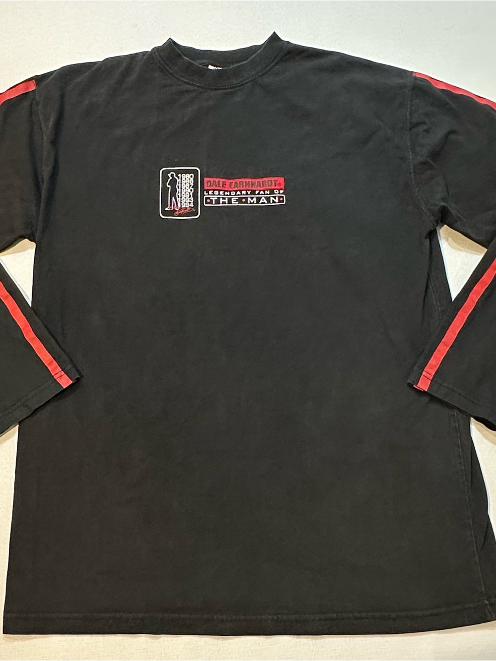 Vintage Dale Earnhardt NASCAR Long Sleeve Shirt Large Black Red Winner’s Circle